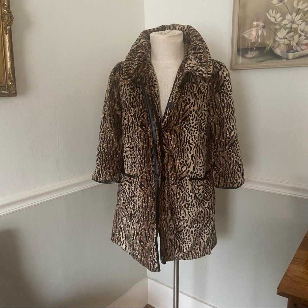 Animal Print Coat